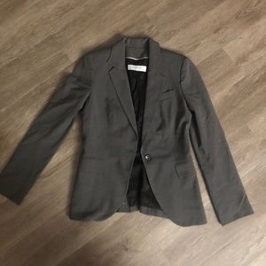 Zara Fitted Grey Blazer